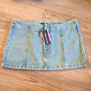 Denim Mini Skirt